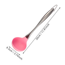 Load image into Gallery viewer, Pink Silicone Cooking Tools Stainless Steel