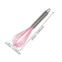 Load image into Gallery viewer, Pink Silicone Cooking Tools Stainless Steel