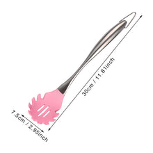 Load image into Gallery viewer, Pink Silicone Cooking Tools Stainless Steel