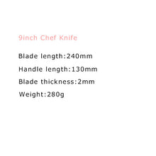 Load image into Gallery viewer, Kitchen Knife 8 9 10 11inch Chef Knives