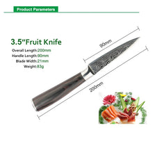 Load image into Gallery viewer, Laser Damascus Stainless Steel Slicing Bread Knife 8inch