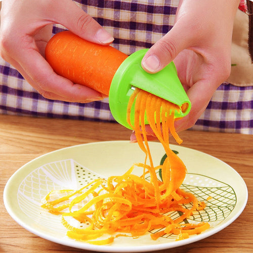 Kitchen Funnel Model Spiral Slicer Vegetable Shred Carrot Radish Cutter