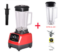 Load image into Gallery viewer, BPA Free 3HP 2200W Heavy Duty Commercial Grade Blender Mixer